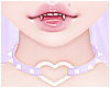 ღ Heart Choker Lilac