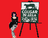 couger standing sign