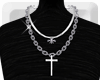 <PAT>Silv Cross Necklace