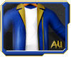 Golden Blue Leather