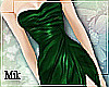[MK] Back Green Dress