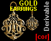 [cor] Gold earrings