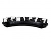 Black/White Curve Couch