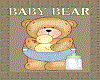 Baby Bear Blue Bed
