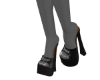 Black Juicy Chunk Heels