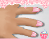 Pink Nails Kids Hands