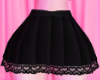 Heart Lace Skirt Black