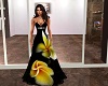 yellow rose gown