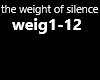 the weight of silence