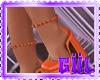 Orange Mina Shoes