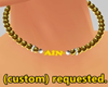 AIN Custom Gold Choker