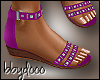 b! Laura Purple Flats