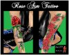 #ac rose arm tattoo