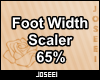Foot Width Scaler 65%