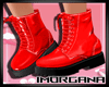 M. Cherry Red Boots