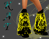 {KAT} Yellow Rave Boots