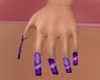 Amethyst Stripe Nails