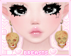 bloody skull earrings