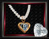 B Heart Bling Necklace