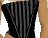 Black Gray Stripe Corset