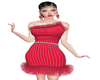 flower girl's red  dress