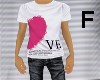 1/2 Heart Shirt+Jeans F