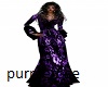 flowered purple gown