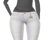 White semi-shorts