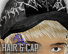 blonde hair + cap