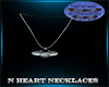 n heart necklaces