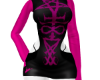 pink hallow dress