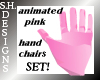 Pink Hand Chair Set