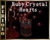 Ruby Crystal Hearts