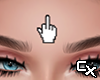Middle Finger Forehead