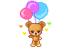 Teddy with Balloons