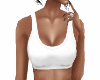 White Crop Tank Top
