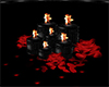 Gothic Black Red Candles