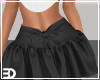 Black Bow Waist Skirt