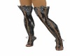 black lace boots xxl