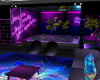 neon pool apartment