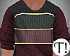 T! Wine Stripe Sweater