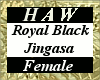 Royal Black Jingasa - F