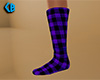 Purple Sock Plaid Tall F