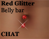 c]Red Glitter Piercing