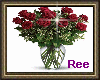 [R]RED ROSES VASE