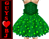 Green Polka Party Dress