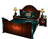 Shar Wood Bed w/poses