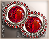 [Is] Ruby Red Earrings
