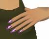(T)Violet flame nails