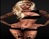 Body Tatoo Glitter Stars Black Tops SHorts Summer BLondes Sexy